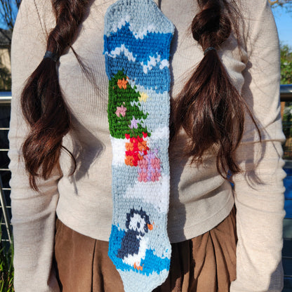 Snowy Penguin Tie