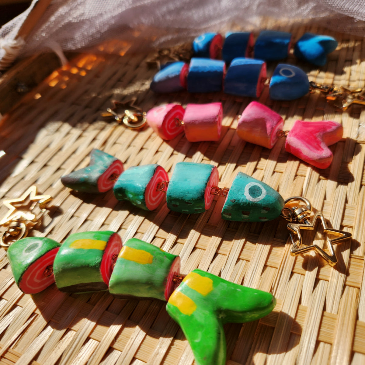 Clay Fish Keychain