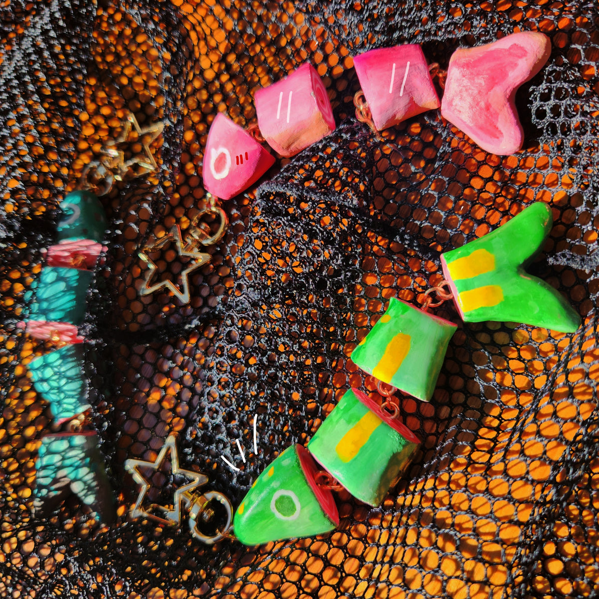 Clay Fish Keychain