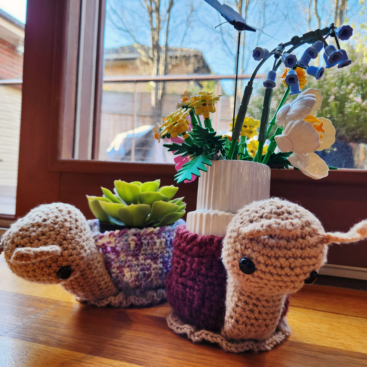 Small Snail Pot Planters